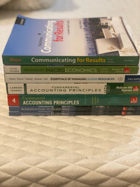 At.Clair College 1st Year Business Books