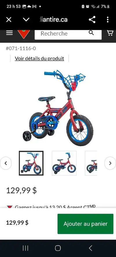 vélo Walt disney Marvel Spider Man, View more