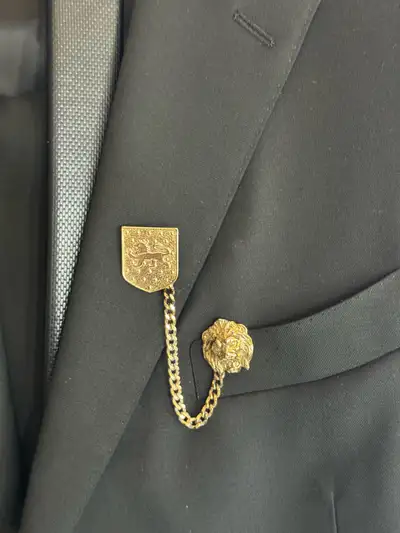 Knighthood Golden Lion King Pin, View more