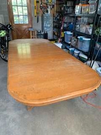 8 foot long solid wooden table