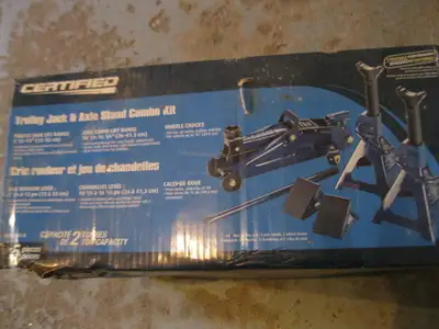 FOR SALE: Trolley Jack Axle Stand combo kit in very good condition, It was used only once. Asking $5...