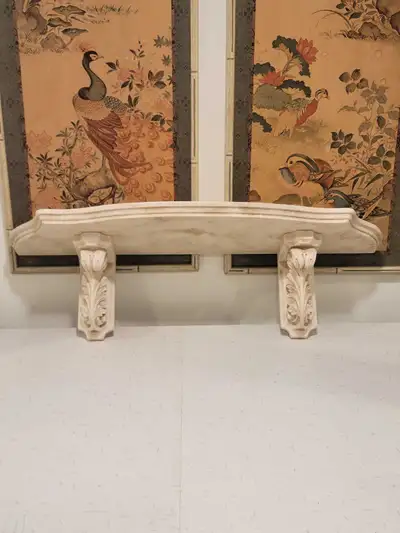 Beautiful Classic Schroll Plaster Wall Mount Shelf. Mirror ledge, View more
