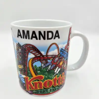 Vintage Knott’s Berry Farm “Amanda” Mug Coffee Cup Tea Read, View more