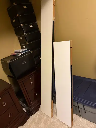 These are used IKEA shelves are ready to give your space a fresh, minimalist look. Their clean white...