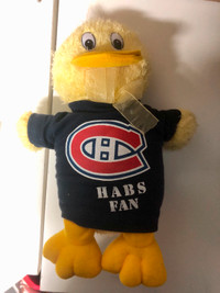 NHL Canadiens de Montreal Habs Fan Hockey Duck Plush