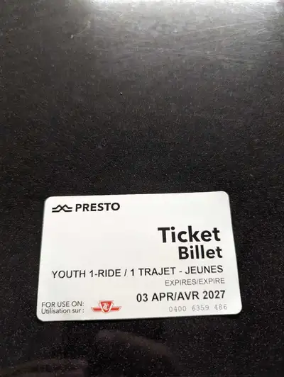 TTC tickets 