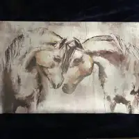 24" x 15.5" Picture with 2 Horses