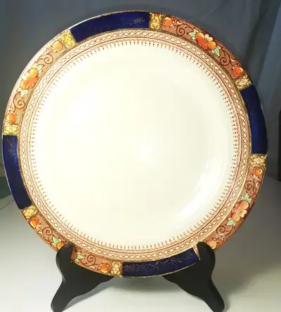 J & G MEAKIN-QUEEN MARY Design-Dinner Plate-9.75 Inches + Stand, View more