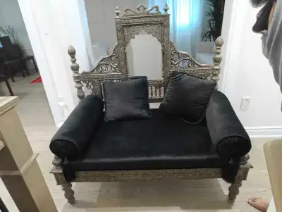 antique two-seater chair / loveseat, View more