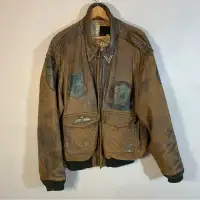 Avirex authentic 80s aviator leather flight jacket