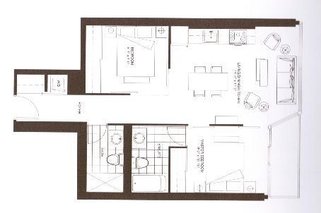 2 bedroom+2 bath(bay/college)subway+800 sf+26/F(lakeview)+Nov 1 2