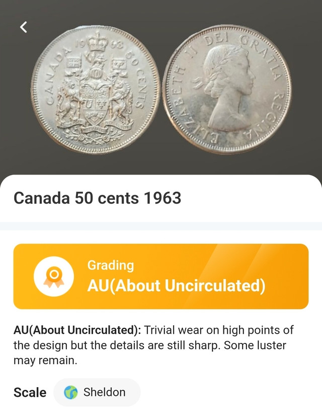 2nd Listing Of Queen Elizabeth II Canadian Silver 50 Cents Coins in Arts & Collectibles in City of Toronto - Image 2