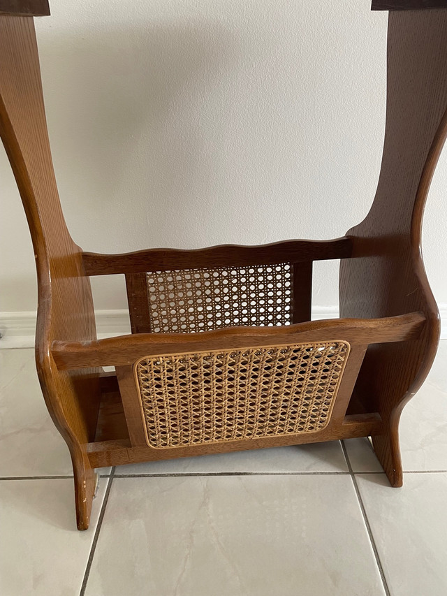 Wooden End Table with Magazine Holder in Other Tables in City of Toronto - Image 4