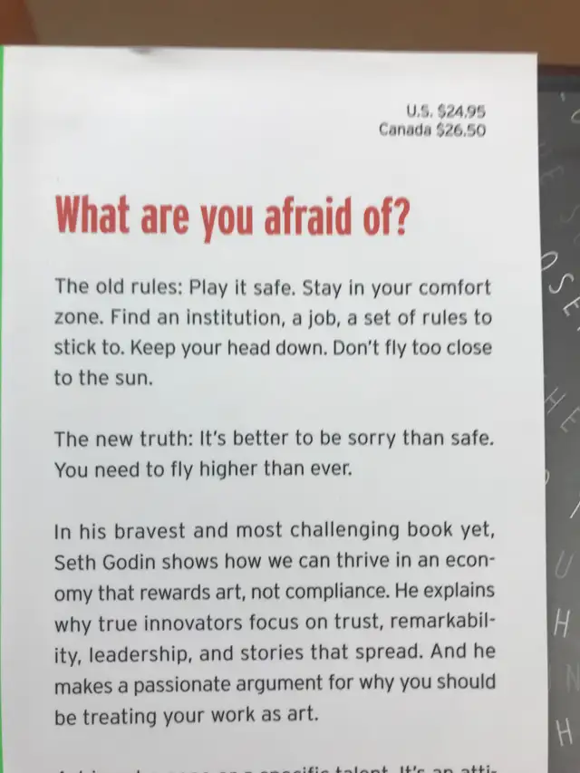 Hard Cover Book - The Icarus Deception - signed copy -Seth Godin in Non-fiction in City of Toronto - Image 6
