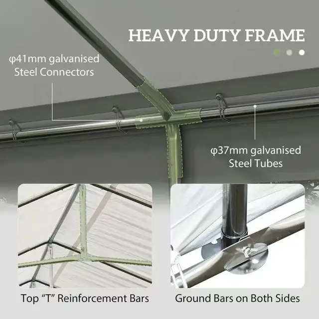 Carport, 11 x 20 ft Portable Garage with 2 Roll-Up Doors and Rem in Outdoor Tools & Storage in Markham / York Region - Image 2