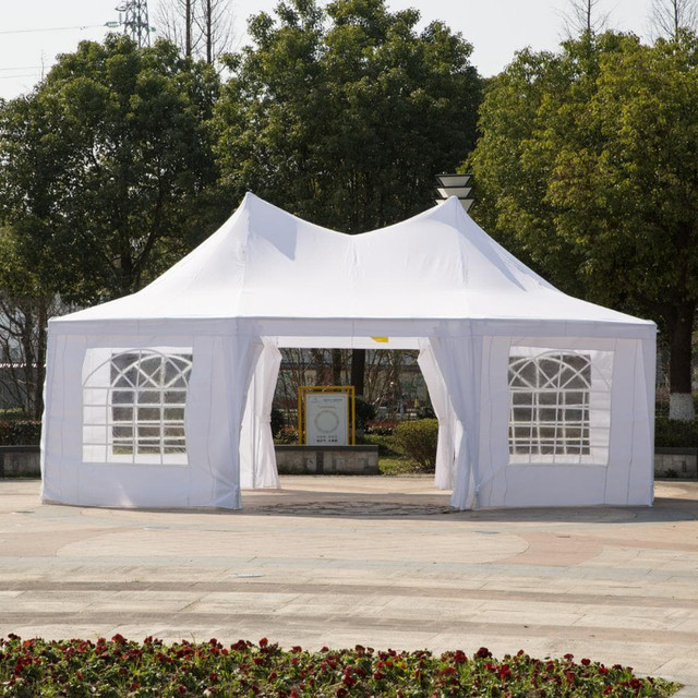 22.3ft Octagonal Party Tent Garden Event Shelter Outdoor with 8
