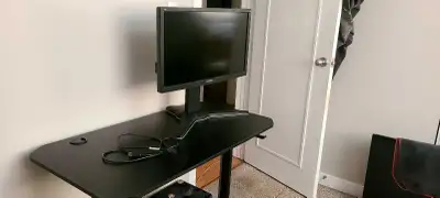 Gaming desk & viewsonic monitor, View more