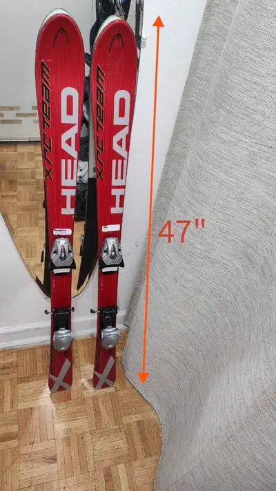 Head XRC Team 120cm Youth Downhill Skis w/ Bindings - Red Childr, View more