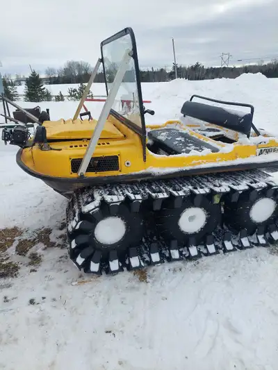 6x6 argo with plastics tracks and summer tires, have a plow for it but not on Asking 5600