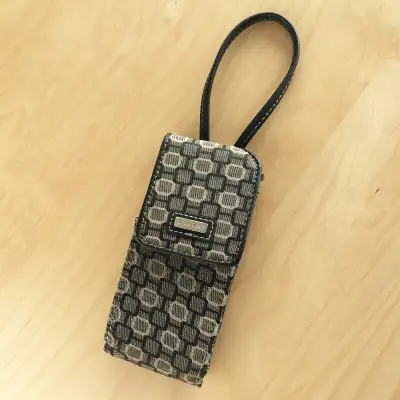 Cell Phone Wristlet Bag Nine West Black Khaki Canvas, View more