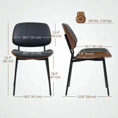 Mid Century Modern Dining Room Chair bentwood back , View more