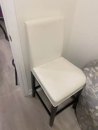 $30 or best offer white leather bar stool , View more