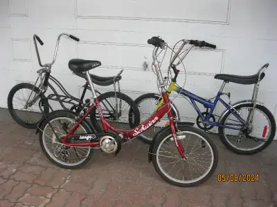 Two Mustang Bikes fro 60's & Foldable Bike For Sale