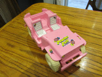 Vintage Powder Puff By Empire Pink Jeep 1973 Plastic Fits Barbie