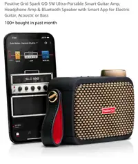 Positive Grid Spark GO 5W Ultra-Portable Smart Guitar Amp, Headp