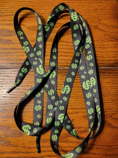 money sign shoelaces, View more