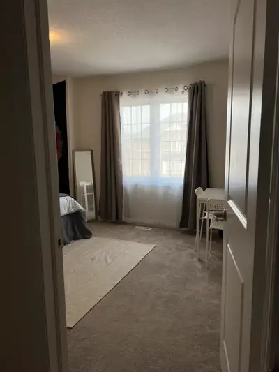 Bright and Spacious Private Room for rent in a family home with a cat. All utilities included (heat,...