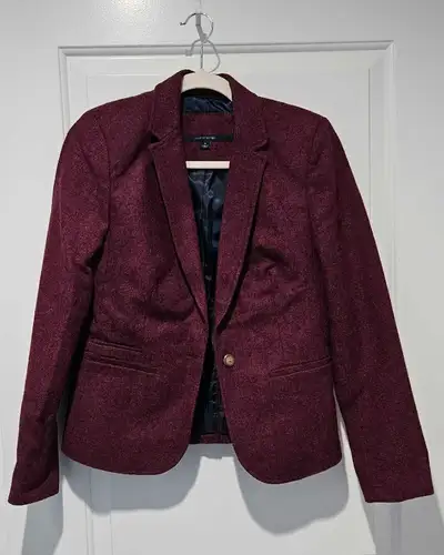 Tommy Hilfiger Maroon Blazer, Size 0, View more