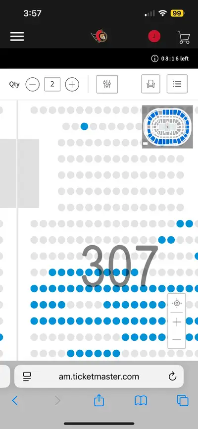 Section 307 Row H, I can get any amount of tickets, I can get other sections aswell just send a msg...
