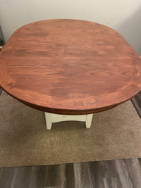 Great condition  pub style table with leaf 