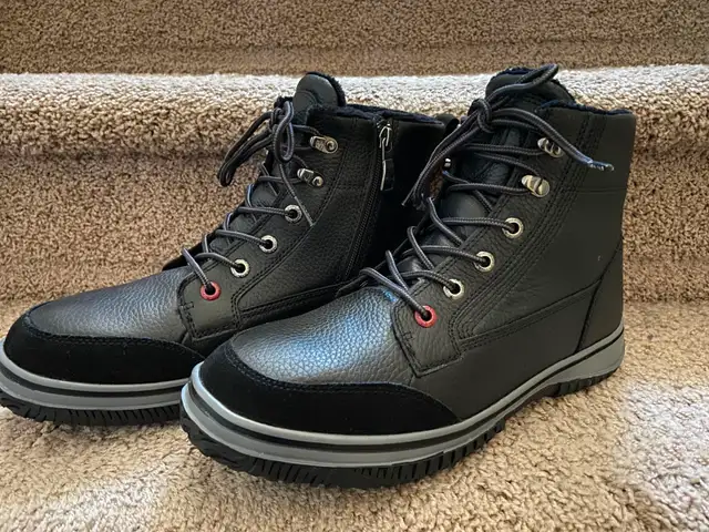 Brand New Men’s Pajar Leather Winter Boots in Men's Shoes in Calgary - Image 5