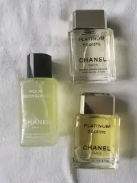 Vintage Chanel Pour Monsieur and Platinum Égoïste 