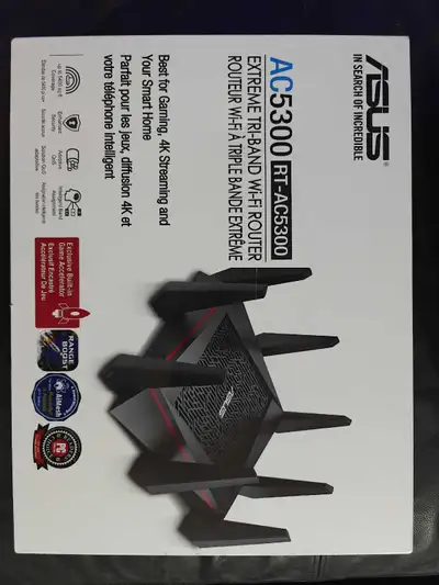 RT-AC5300 extreme tri-band wifi router, View more
