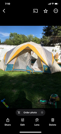Tent for sale sleeps 8 roomy. 3 exits   1 on each end 1 in front