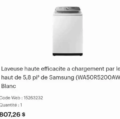Laveuse Samsung  5,8 pi, View more