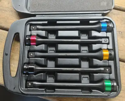Torque-Limiting Extensions & Metric Deep Impact Socket Set, View more
