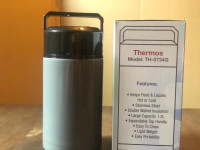 Thermos container for hot or cold.