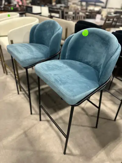 Premium Counter Height Chairs with Stable 4-Leg Base – Set of 2, View more