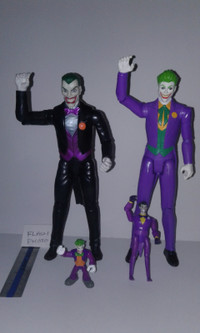 DC COMICS The JOKER, , 4 action figures, 12", 4" & 2" Collection