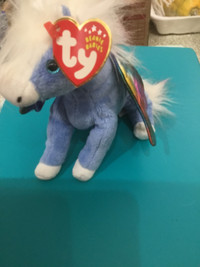 Ty Beanie Baby - Pegasus The Blue Pegasus (6in)