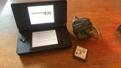 Nintendo DS with game and charger, View more