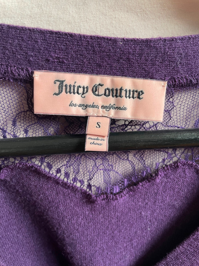 Juicy Couture purple with lace sweater in Women's - Tops & Outerwear in Ottawa - Image 3