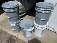 Free 5 gallon paint pails 