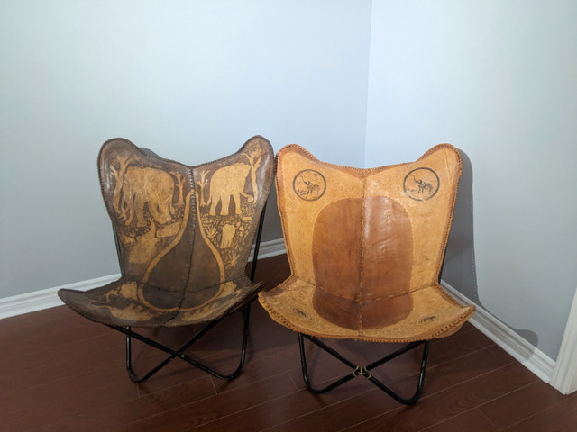 Buffalo Leather Butterfly Chairs in Chairs & Recliners in New Glasgow