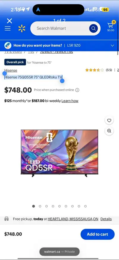 75-Inch 4K UHD Smart TV led, View more