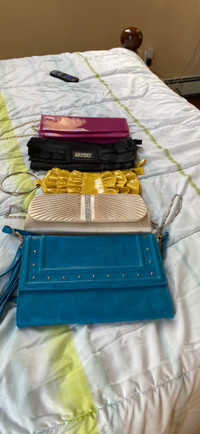 Different sized small purses